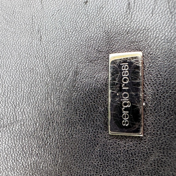 Sergio Rossi Black Leather purse - Picture 7 of 13